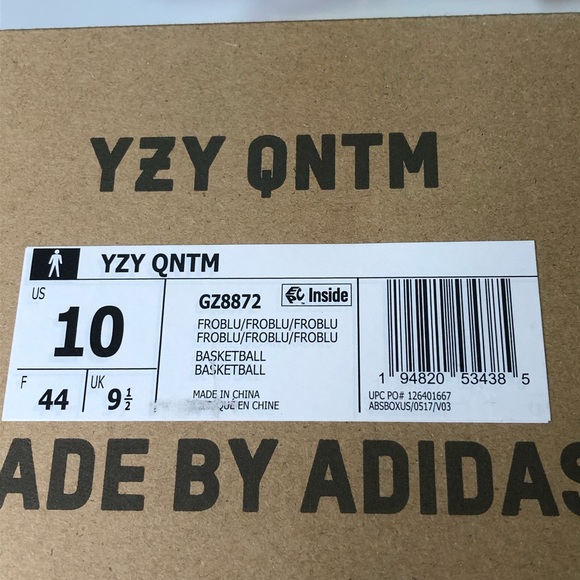 Yeezy Boost Quantum Frozen Blue Mens Sz10 Sneakers - Picture 11 of 11